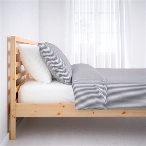 TARVA bed frame is a modern example of Scandinavian furniture tradition a simple design and untreated wood. . Tarva bed frame